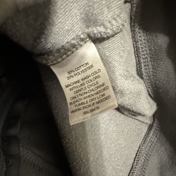 Carole Little Gray Velour Velvet Zip Up Jacket Sequin Rose Floral Wimsigoth M - Picture 7 of 7